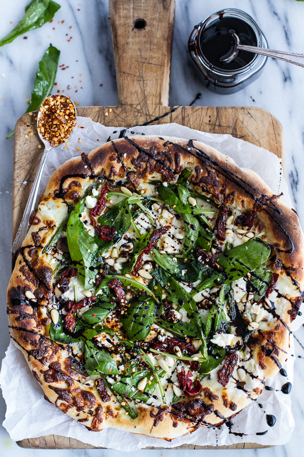 Spring-Time-Mushroom-+-Asparagus-White-Burrata-Cheese-Pizza-with-Balsamic-Drizzle-1